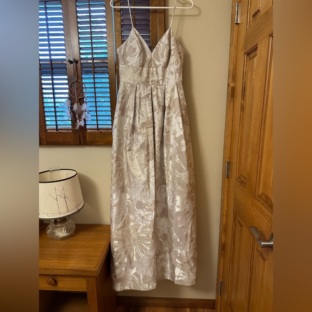 Eliza J maxi jacquard formal gown